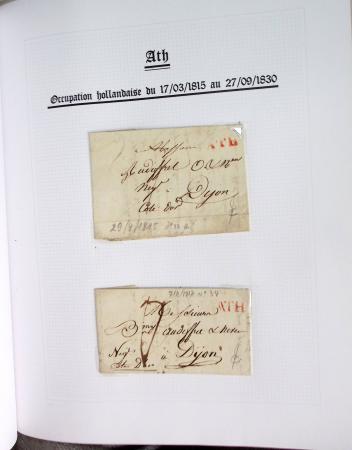 1665-1830 Collection d'histoire postale spécialisée