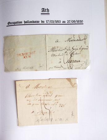 1665-1830 Collection d'histoire postale spécialisée