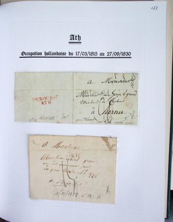 1665-1830 Collection d'histoire postale spécialisée