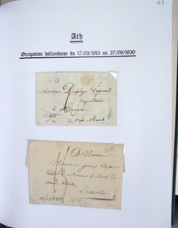 1665-1830 Collection d'histoire postale spécialisée