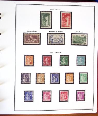 1936-2007, Collection de France en 6 albums en neuf,