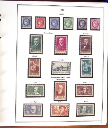 1936-2007, Collection de France en 6 albums en neuf,