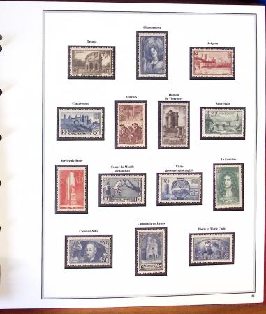 1936-2007, Collection de France en 6 albums en neuf,