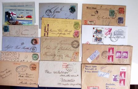 1516-1980 Fascinating postal history lot in stockbooks