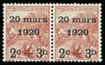 N°34b +35b +36b, Les 3 paires avec variété deuxième