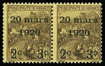 N°34b +35b +36b, Les 3 paires avec variété deuxième