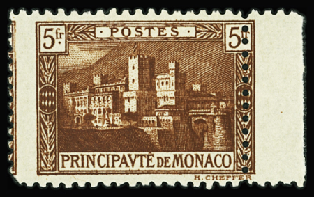 N°62 5f brun-rouge, variété piquage à cheval, neuf