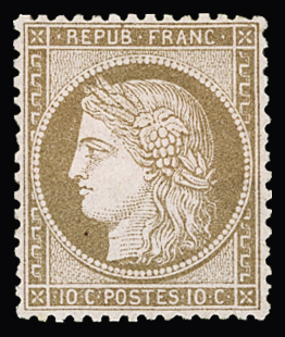 N°58 10c brun sur rose, très bon centrage, neuf *,