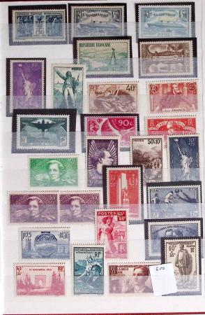 1862-1953, Ensemble intéressant de timbres de France