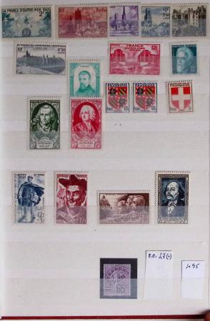 1862-1953, Ensemble intéressant de timbres de France