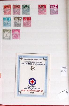 1862-1953, Ensemble intéressant de timbres de France