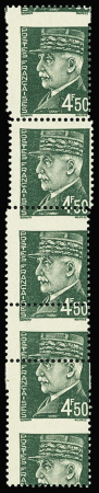 N°521B variété piquage à cheval, bande verticale de