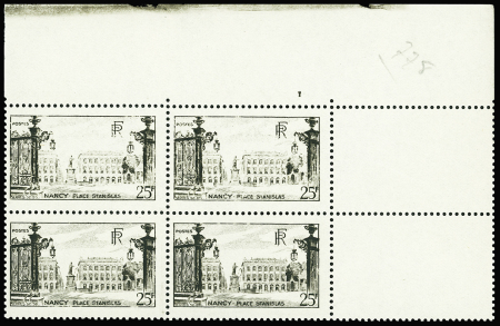 N°778 Place Stanislas, variété impression effacée en