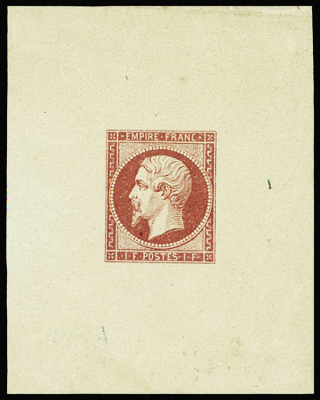 N°18 1f carmin, faux Sperati, épreuve, TB