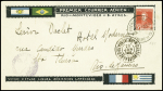 Mission Roig vol de retour Buenos Aires Rio (21 - 23 janvier 1925). Argentine n°281 OBL CAD "Buenos Aires via aerea enero de 1925" sur env. Illustrée