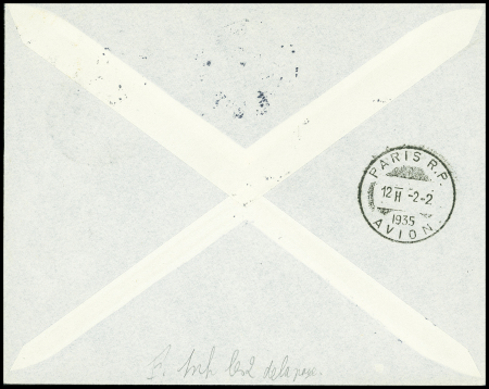 28/1 - 2/2 - 1935 Djibouti - Paris par Génin et Laurent (Muller n°13 - Côte des Somalis). TB