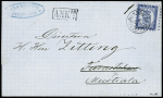 N°3A 5k. bleu sur azuré, obl. càd HELSINGFORS 10/7/65 s. LSC pour MUSTIALA, cachet ANK 13/7, TB, certif. Gummesson