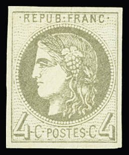 N°41Bd 4c gris foncé, R II, neuf *, TB