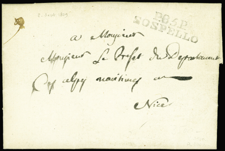 MP P.85.P/SOSPELLO s. LAC de 1809, TB