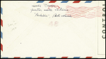 Env. Entier US 6c. orange obl. càd POSTE NAVALE 13/10/44, à côté càd Hexag. BATIMENT de LIGNE RICHELIEU 10/10 et Censure, pour New-York, RR et TB. J