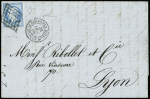 N°22 20c bleu, obl. GRILLE s. LAC, càd CORPS EXPED. D'ITALIE 2e DIVISION 31/10/66, Superbe