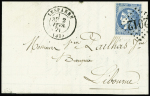 N°46Ae 20c OUTREMER, T III, R I, obl. GC 2012 s. LAC, càd T17 LESPARRE 2/2/71, très jolie nuance caractéristique, pièce Superbe, certif. JF Brun
