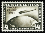 POSTE AERIENNE N°40/42 la série POLAR-FAHRT 1931, neuf **, TB