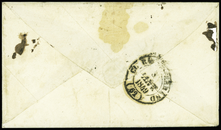 N°3 20c noir sur jaune, obl. PLUME SEULE s. LAC, càd (AS) PARIS (AS) 6 JANV 49
