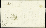 N°17Ad 80c VERMILLONNE, BANDE de 3 obl. Losange s. LAC, càd PARIS 14/5/57, passage LONDON 15/5 pour COBIJA BOLIVIE, combinaison Superbe