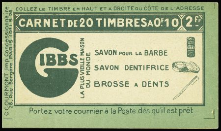 N°159-C1 Semeuse Camée, 10c. vert, n°159c, T IC, S. 26, GIBBS/AIGLE, TB