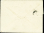 N°19 et 20 1c BANDE de 5 et 5c BANDE de 3, obl. GC 3540 s. Env., càd T15 ST CHAMOND 1/5/67, affrt Rare et TB