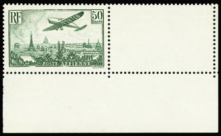 N°14b 50f. vert foncé, cdf, neuf **, TTB