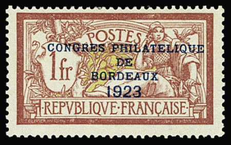 N°182 Congrès de Bordeaux, 1f lie de vin, bon centrage, neuf *, TB