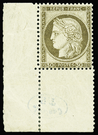 N°56 30c brun, cdf avec Contrôle TP, neuf *, TTB