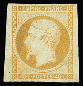 N°16 40c orange, 2 grandes marges, neuf *, TB