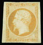 N°16 40c orange, 2 grandes marges, neuf *, TB