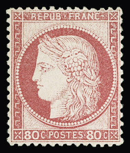 N°57 80c rose, neuf *, TB