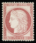N°57 80c rose, neuf *, TB