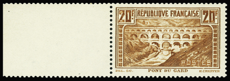 N°262 Pont du Gard, 20f chaudron, T IIB, bdf, neuf **, TB