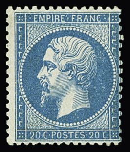 N°22a 20c bleu foncé, neuf *, TB