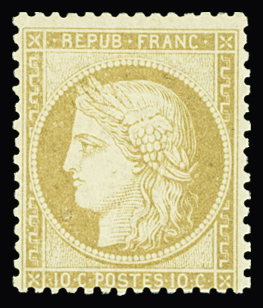 N°36 10c bistre-jaune, neuf *, TB