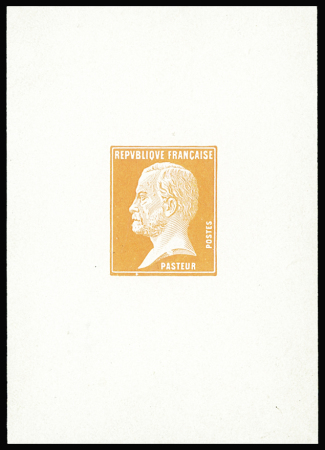 N°170 Pasteur, petite épreuve en orange sans faciale, TB