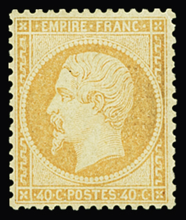 N°23 40c orange, forte ch. mais très frais, neuf *, TB