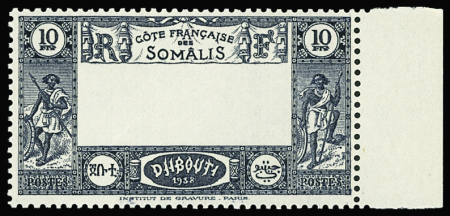 N°168a 10f bleu foncé, CENTRE OMIS, bdf, neuf **, TB