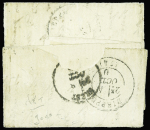 N°29B piquage décalé, obl. càd ROUGE PARIS (60) 27/9/70 du Bureau Central, arr. DIEPPE 4/10 réexp. BREST 8/10