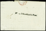 Lettre avec MP "n°14 déboursé de St Flour" (1793),