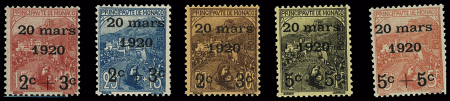 N°34/38, série complète, neuf **, TB