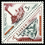 N°455/456, non émis, avec surcharge 15f en bleu, bdf,