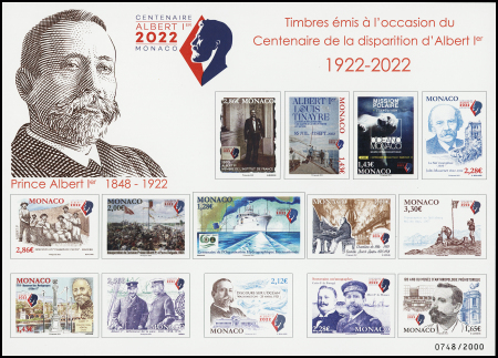 BLOC-FEUILLET N°108 "Monaco Phil 2022", neuf **, TB,