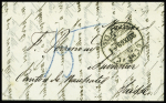 Archive de trois lettres de Paris assiégé pour Auvernier,